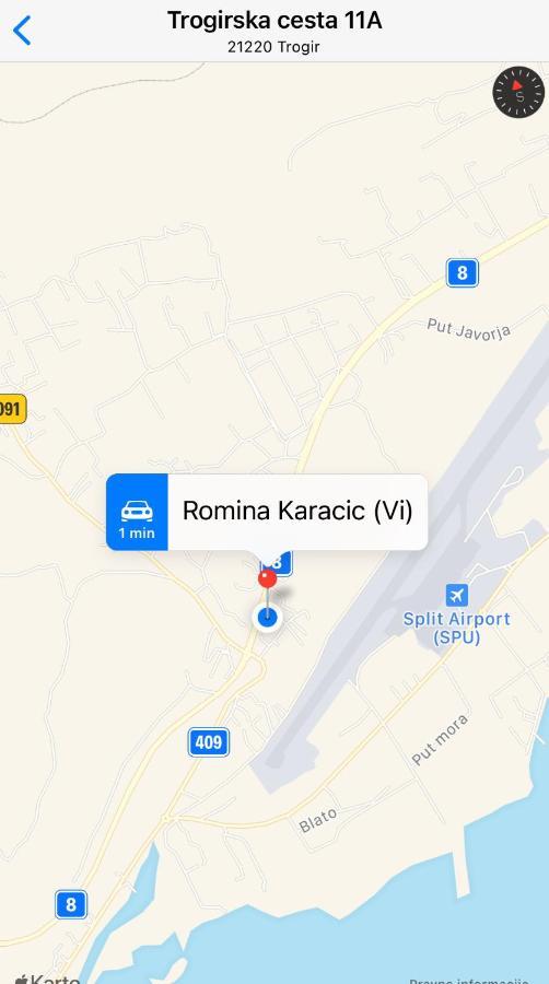 Studio Trogir Romina Lägenhet Plano Exteriör bild